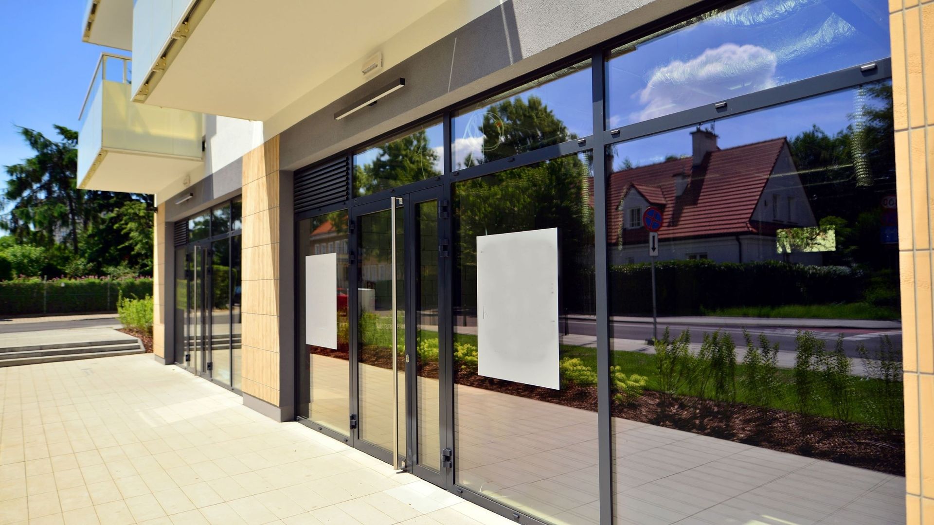 Fensterfront eines Geschäftes